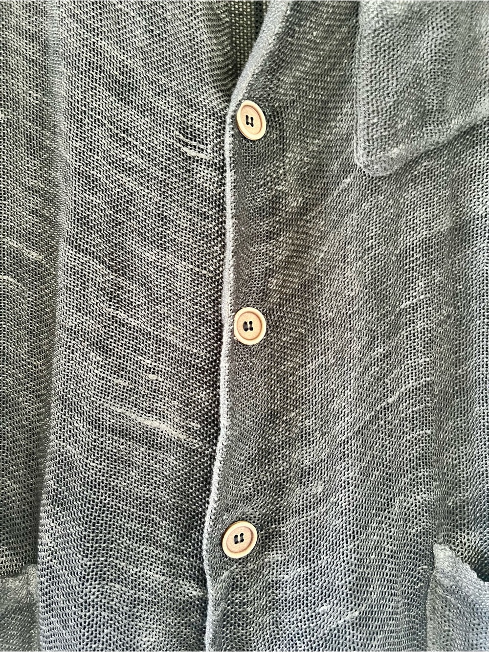 Avant Toi Washed Charcoal Knit Blazer - Picture 4 of 7